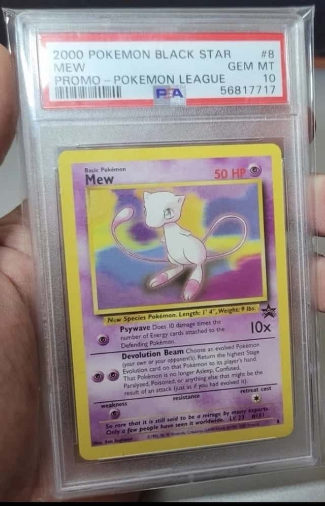 2000 Pokemon Black Star Promo Mew #8 PSA 10 Holo Ken Sugimori WOTC