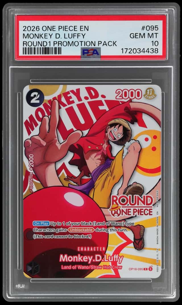 2026 One Piece X Round 1 Promo Monkey D. Luffy #OP16-095