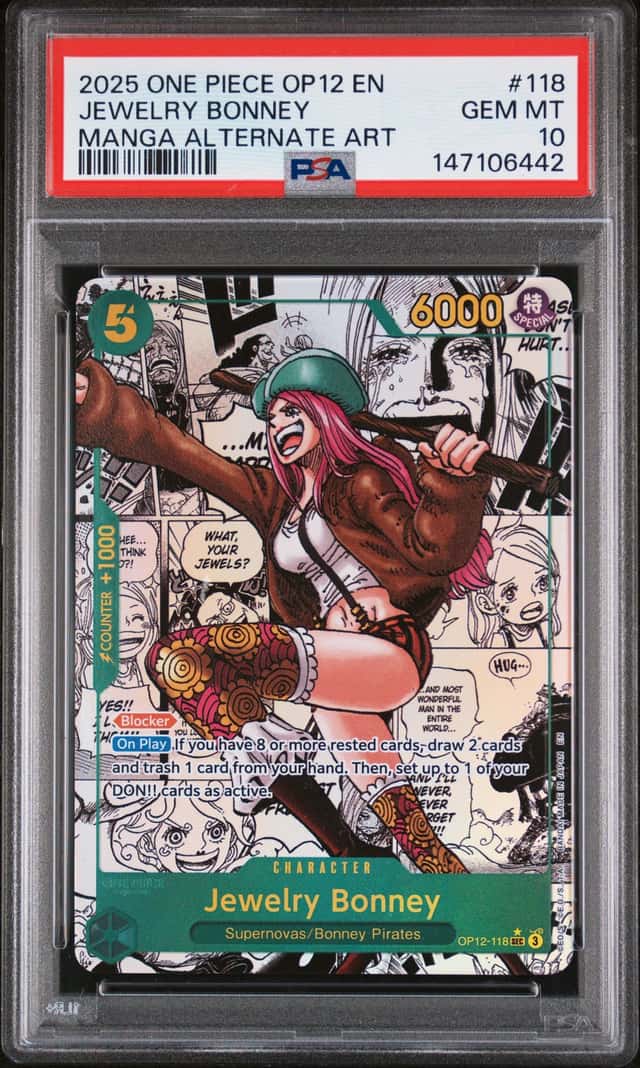 2025 One Piece Legacy of the Master Manga Alternate Art Jewelry Bonney #OP12-118