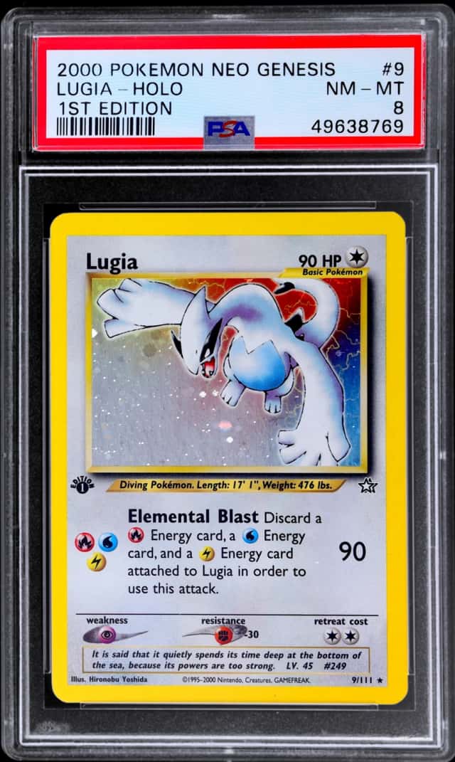 2000 Pokemon Neo Genesis 1st Edition Holo Lugia #9