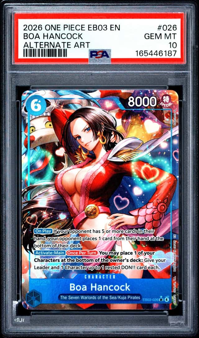 6187 Boa Hancock 2026 One Piece Heroines Edition #EB03-026 Alt Art PSA 10