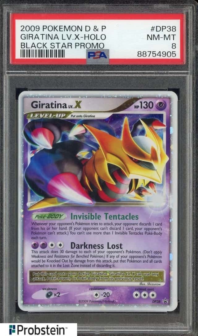 2009 Pokemon D&P Black Star Promo #DP38 Giratina LV.X Holo PSA 8 NM-MT