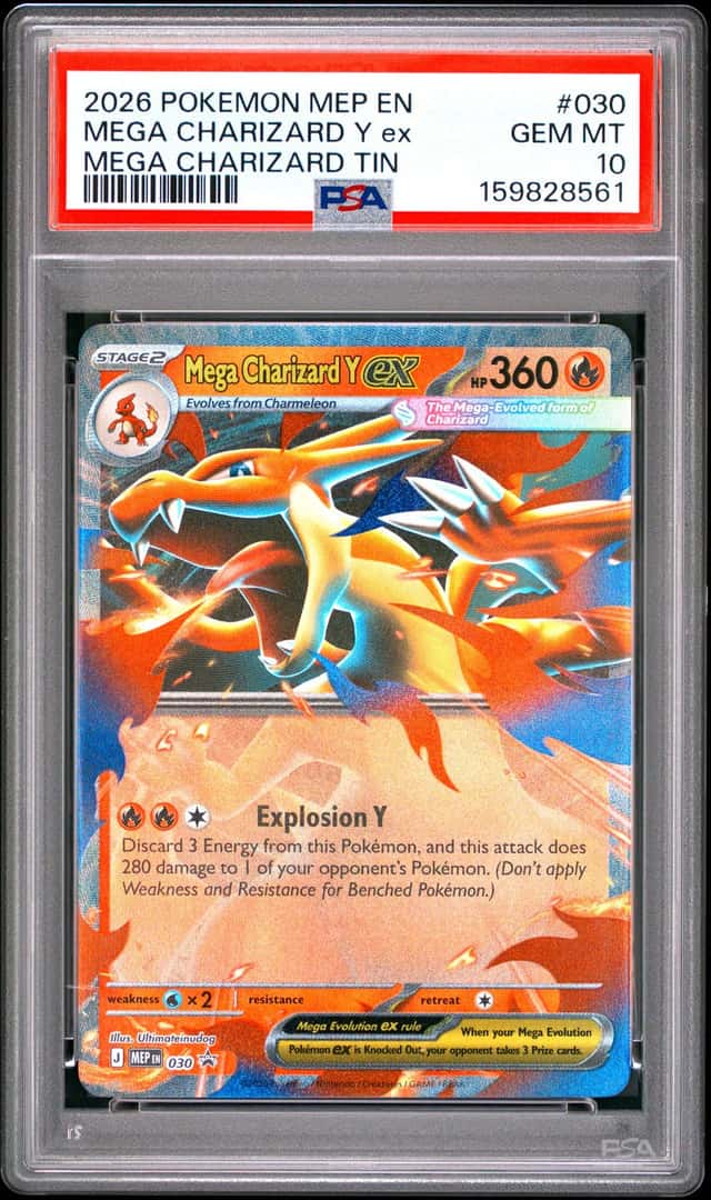 2026 POKEMON MEP EN-ME BLACK STAR PROMO #030 MEGA CHARIZARD Y EX PSA 10 