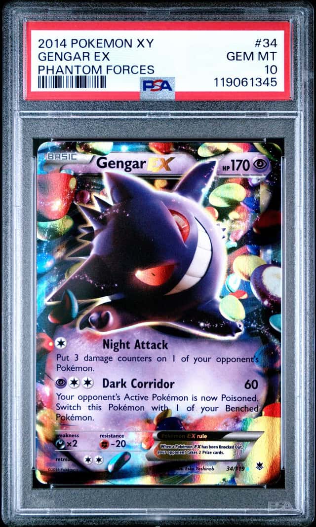2014 Pokemon XY Phantom Forces Gengar Ex #34