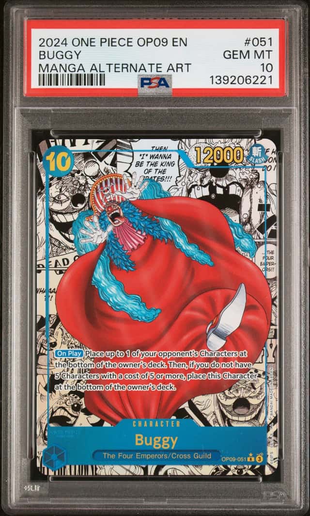 2024 One Piece Emperors In New World Manga Alternate Art Buggy #OP09-051