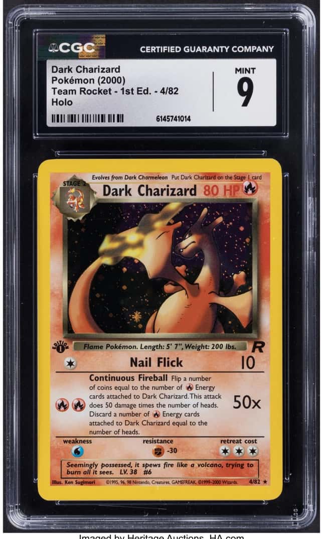 Pokémon Dark Charizard 4 1st Edition Team Rocket CGC...