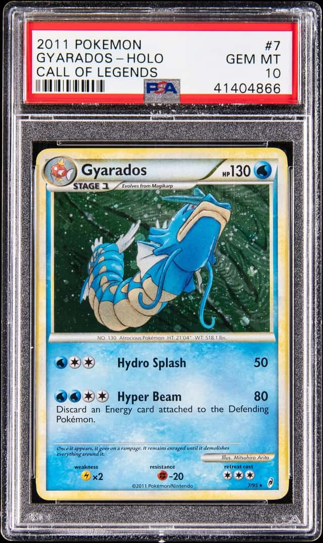 2011 Pokemon Call of Legends Holo #7 Gyarados - PSA GEM MT 10