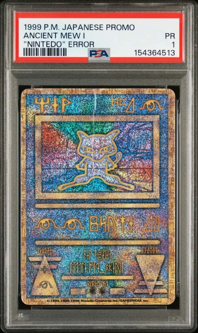 1998-99 POKEMON JAPANESE POKEMON JAPANESE PROMO ANCIENT MEW I PSA 1