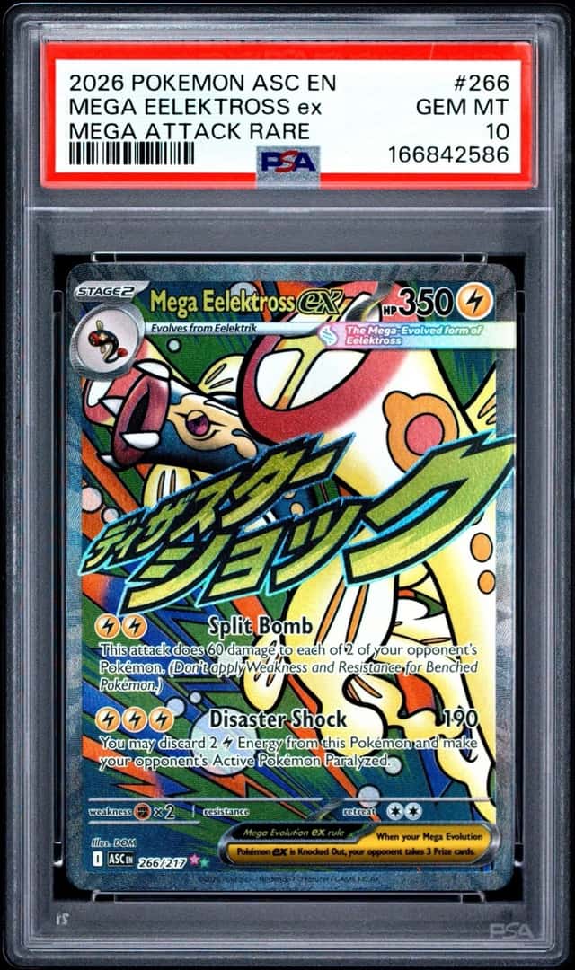 2026 POKEMON ASC EN-ASCENDED HEROES MEGA ATTACK RARE MEGA EELEKTROSS EX PSA 10