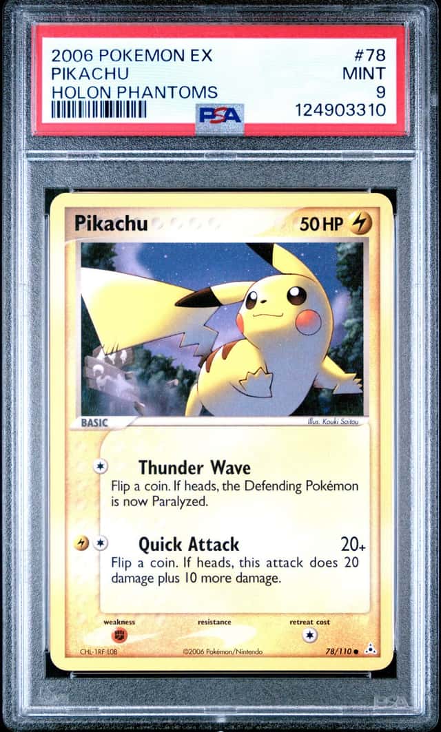 2006 POKEMON EX HOLON PHANTOMS #78 PIKACHU PSA 9