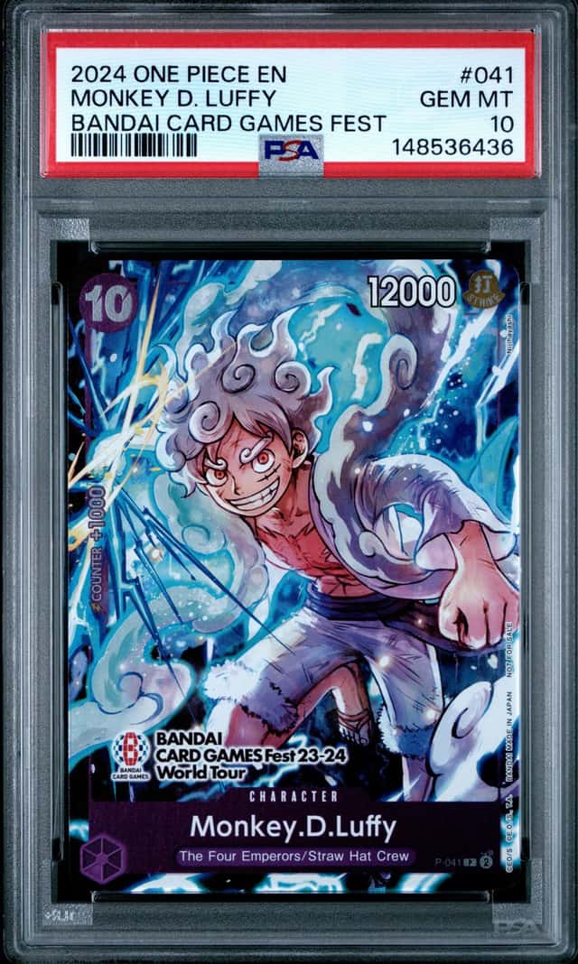 2024 One Piece Promo Bandai Card Games Fest Monkey D. Luffy #P041