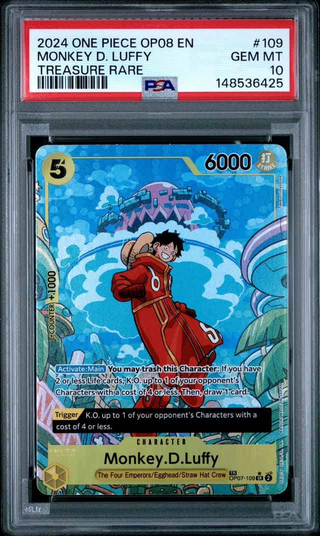 2024 One Piece Two Legends Treasure Rare Monkey D Luffy #OP07109