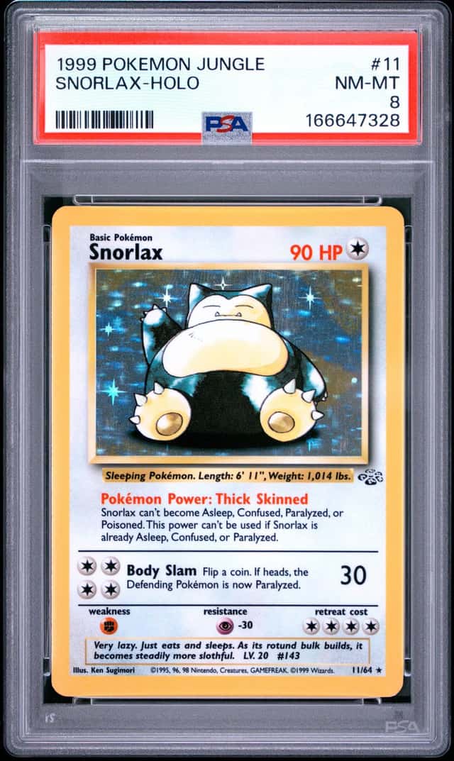 PSA 8 - Snorlax - Jungle - Holo - 1999 - 11/64 - WOTC Pokémon TCG
