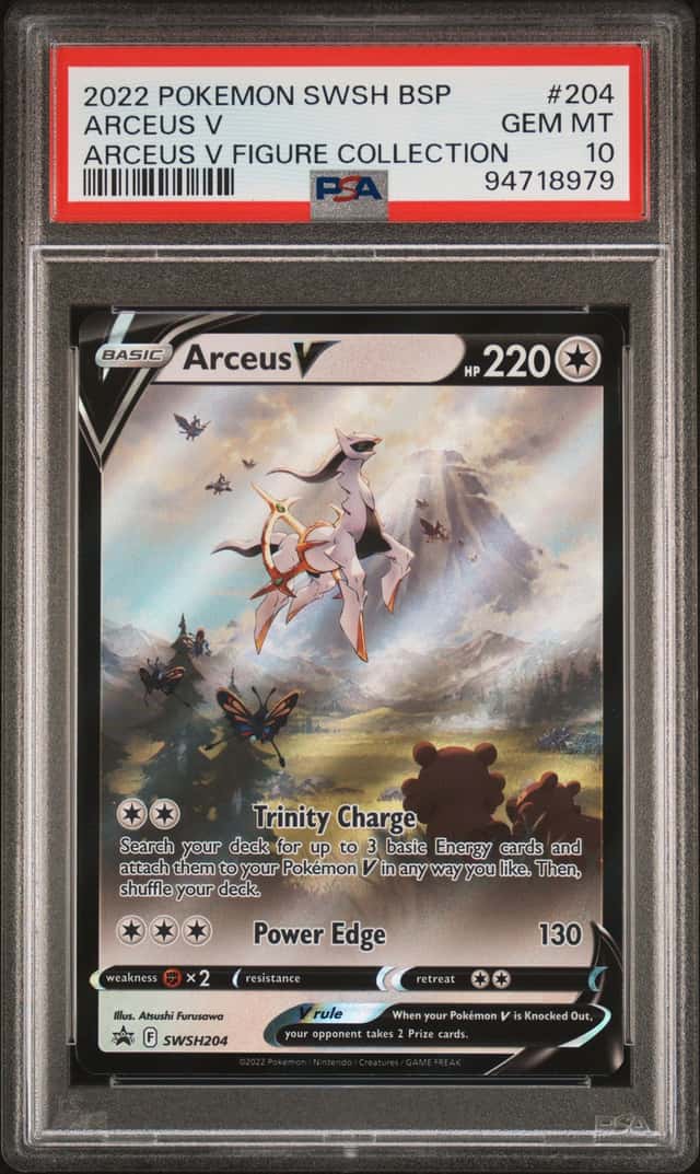 The Pokemon Company 2022 Arceus V SWSH Promo Holo SWSH204 PSA 10 Gem Mint