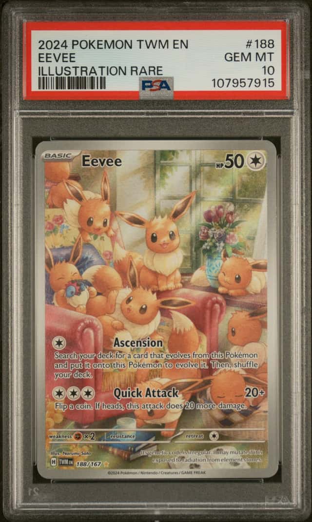 2024 Pokemon Twilight Masquerade Eevee #188/167 PSA 10 GEM MINT