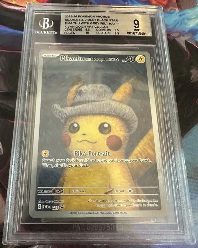 Pikachu/Grey Felt Hat