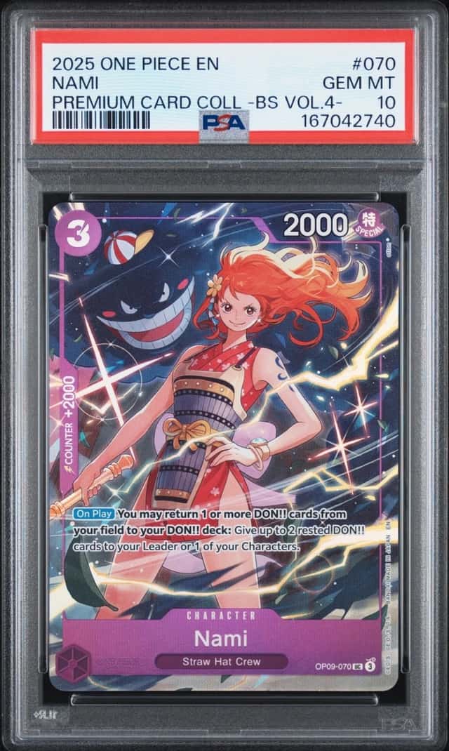 2025 ONE PIECE PREMIUM CARD COLLECTION -BEST SELECTION VOL.4 - #070 NAMI PSA 10
