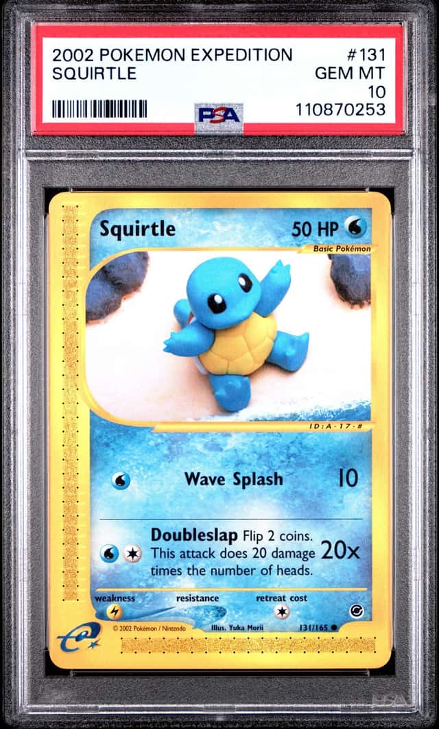 PSA 10 2002 Pokemon Expedition Squirtle #131 Fast Shipping