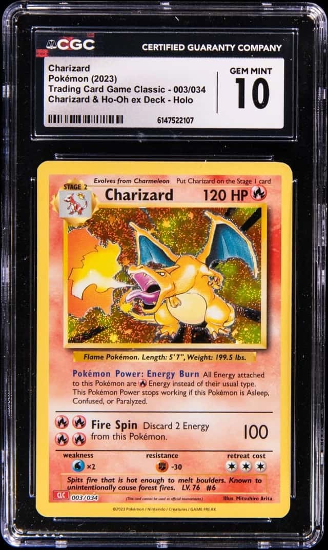 2023 Pokémon TCG Classic Charizard Deck Holo #003 Charizard - CGC GEM MINT 10