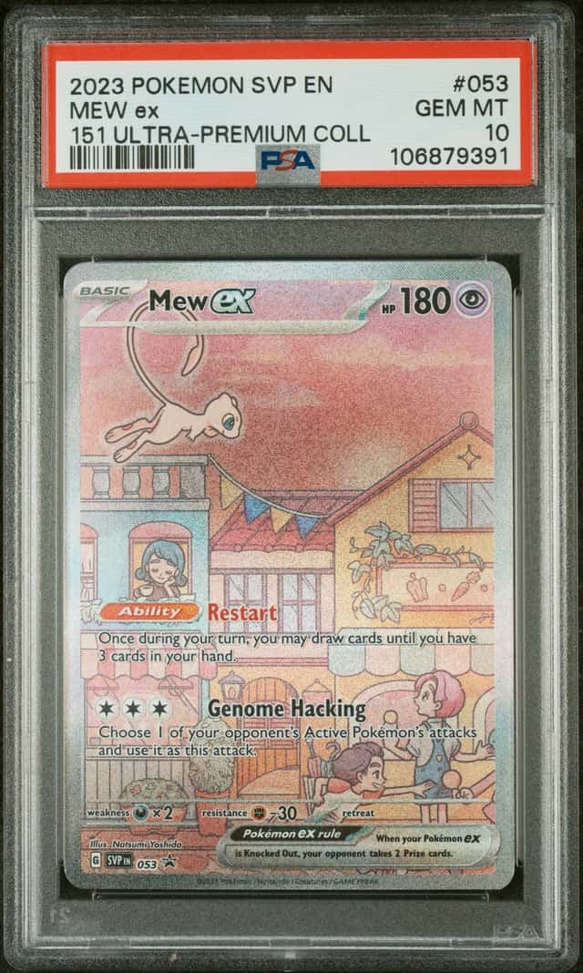 2023 POKEMON SV BLACK STAR PROMO #053 MEW EX 151 ULTRA-PREMIUM UPC PSA 10