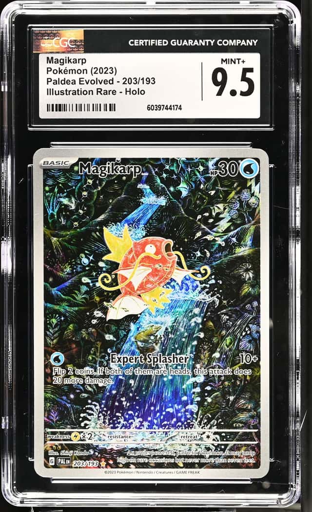 Pokémon Magikarp 2023 Paldea Evolved 203/193 Illustration Rare Holo CGC 9.5