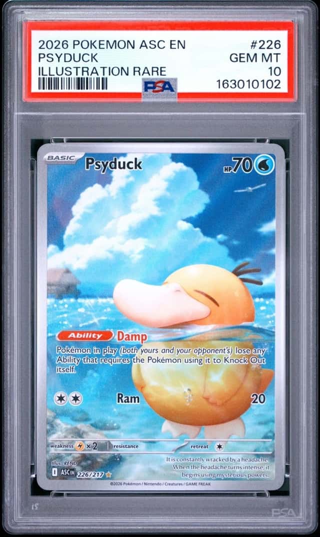 2026 POKEMON ASC EN-ASCENDED HEROES ILLUSTRATION RARE #226 PSYDUCK PSA 10