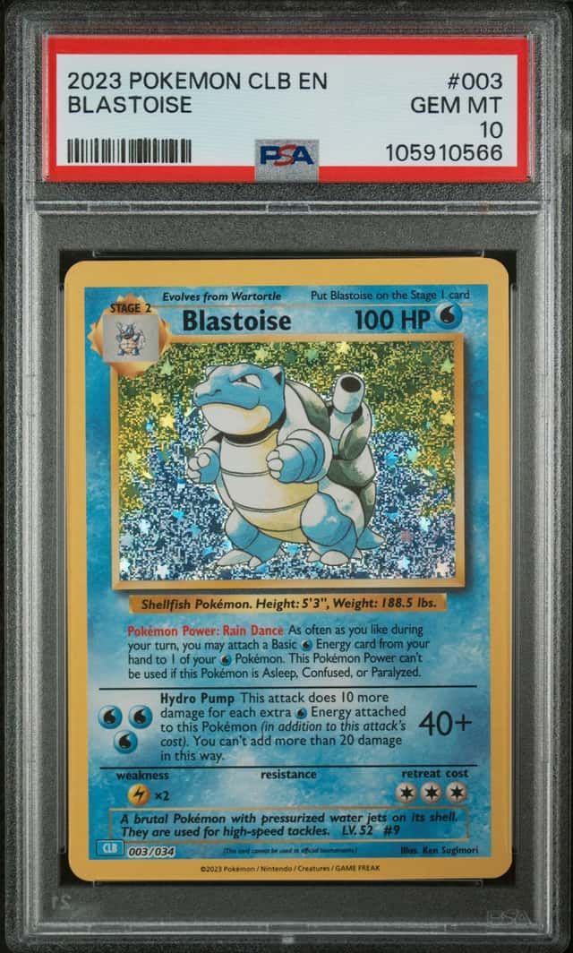 2023 Pokemon TCG Classic Blastoise #003/034 Holo PSA 10 GEM MINT English 💎