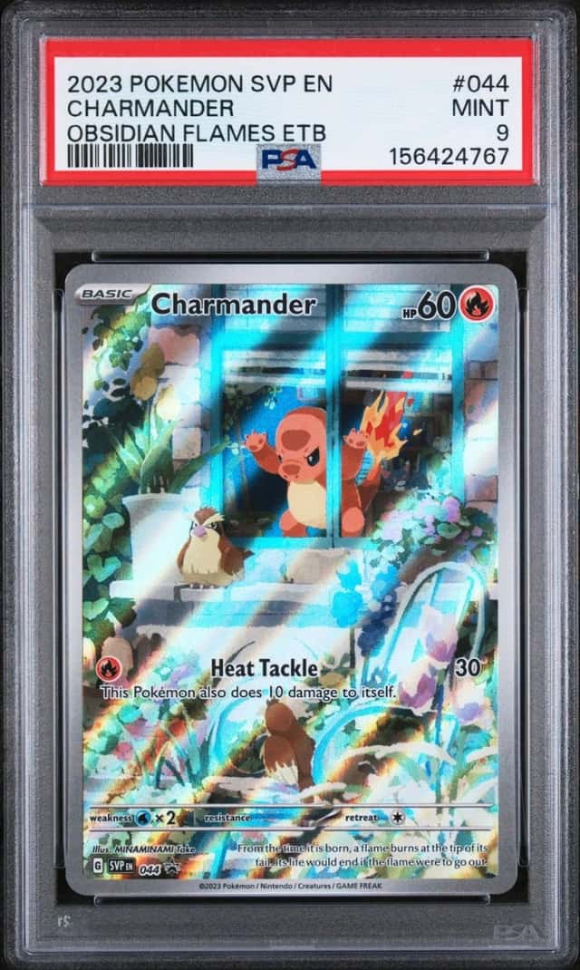 2023 POKEMON SVP EN-SV BLACK STAR PROMO #044 CHARMANDER PSA 9