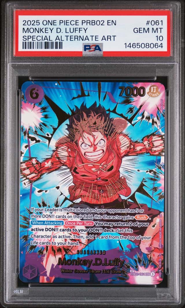 2025 One Piece the Best Premium Booster Volume 2 Special Alternate Art Monkey D. Luffy #EB02061