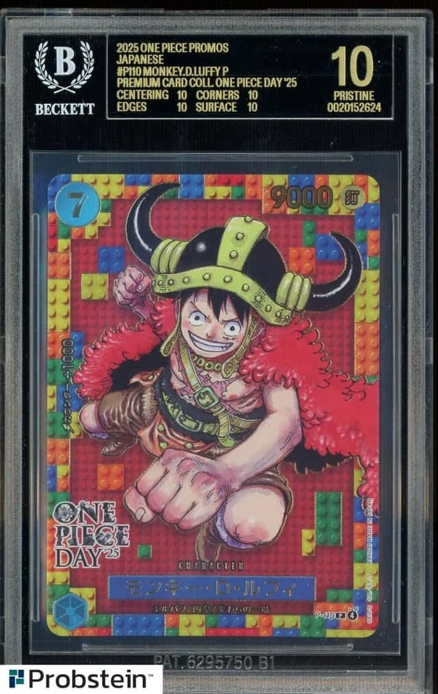 2025 One Piece Promos JPN P110 Monkey D. Luffy Premium Card BGS 10 BLACK LABEL