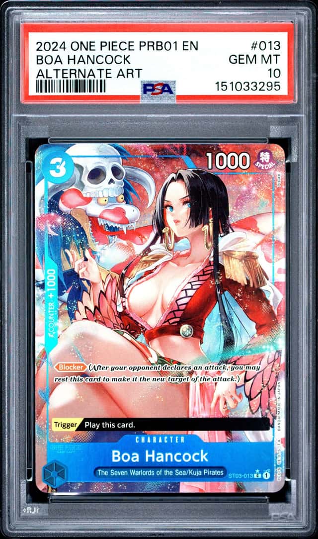 2024 ONE PIECE PRB01-PREMIUM BOOSTER THE BEST ALT ART BOA HANCOCK PSA 10