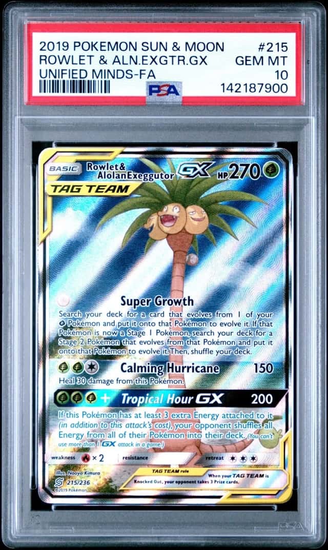 Rowlet & Alolan Exeggutor GX