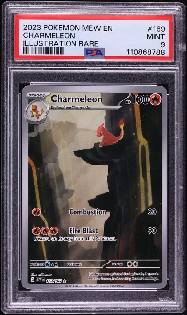 2023 Pokemon Scarlet & Violet 151 IR Charmeleon #169 PSA 9 MINT
