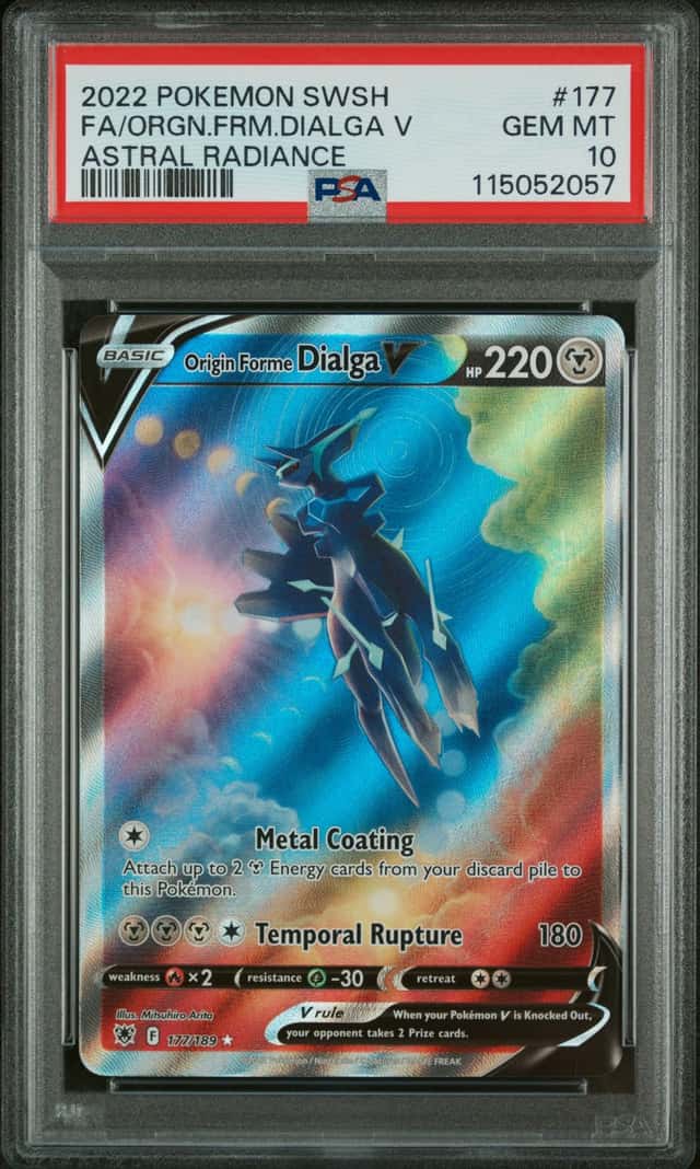 2022 Pokemon SWSH Origin Forme Dialga V Ultra Rare #177/189 PSA 10 GEM MINT