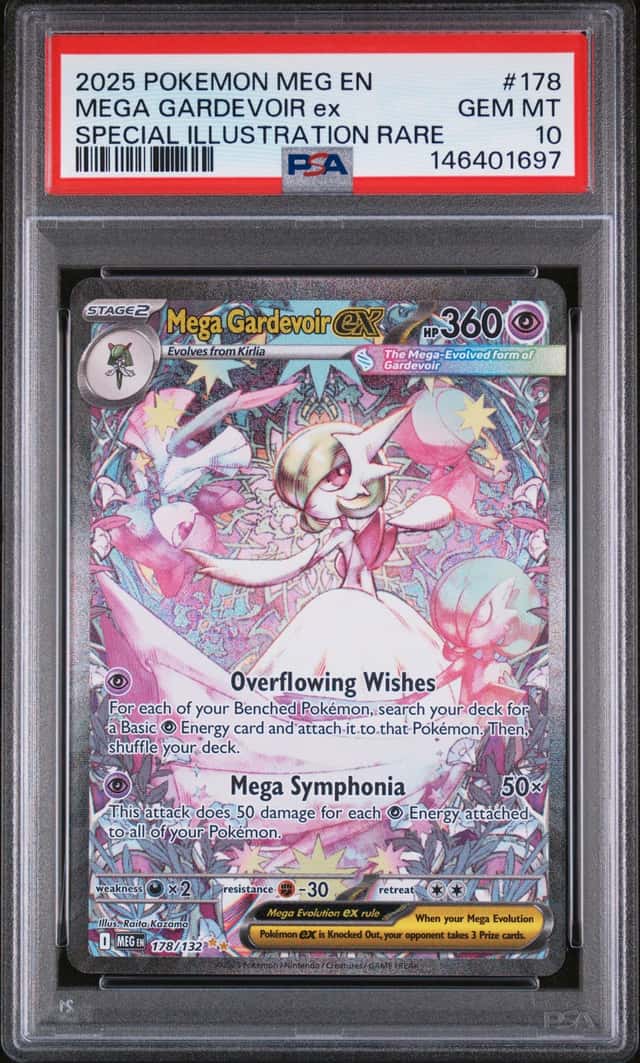 2025 Pokemon Meg En Special Illustration Rare #178 Mega Gardevoir Ex PSA 10