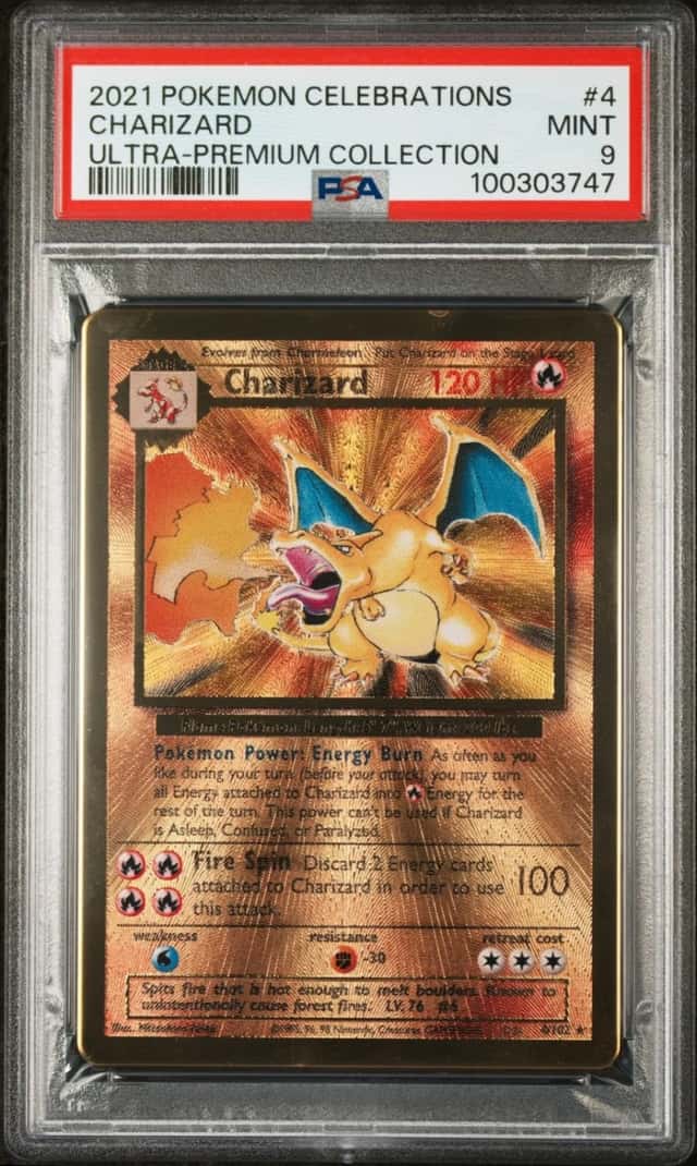 2021 POKEMON CELEBRATIONS ULTRA-PREMIUM COLLECTION #4 CHARIZARD PSA 9