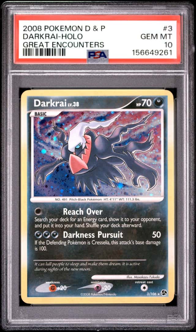 Pokemon Darkrai Holo Great Encounters 3/106 PSA 10 Gem Mint