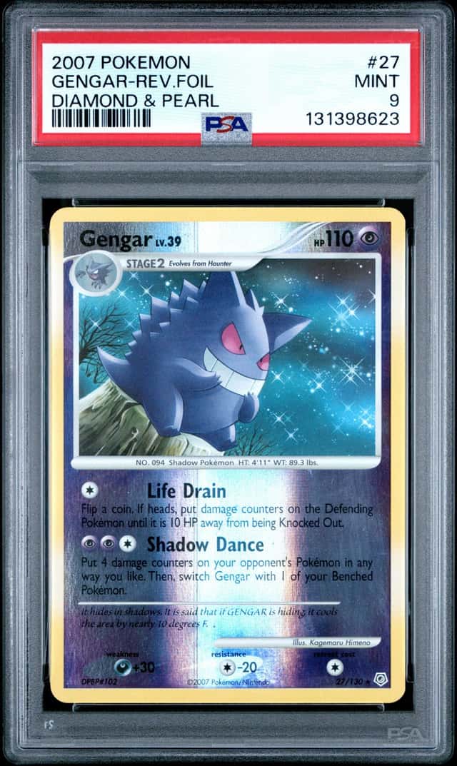 2007 Pokemon Diamond and Pearl Reverse Foil Gengar #27