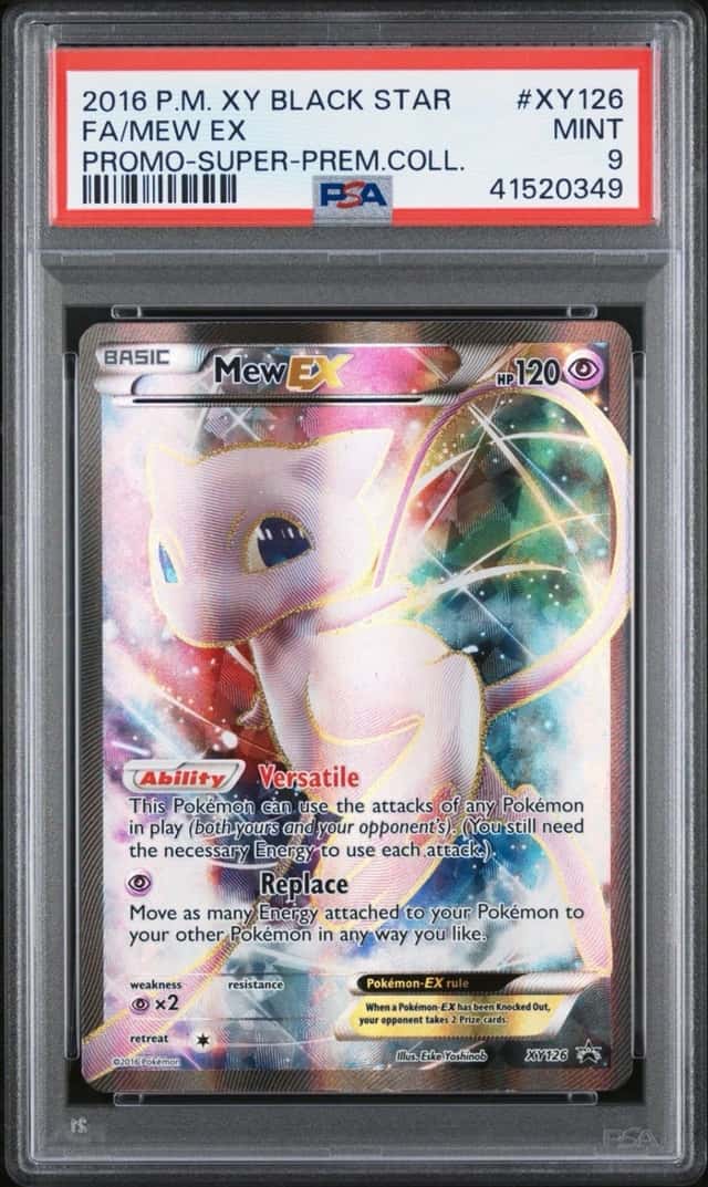 2016 Pokemon Super Premium Coll. Mew EX Black Star Promo #XY126 PSA 9