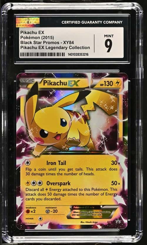 Pokemon Pikachu EX XY84 XY Holo Black Star Promo CGC 9