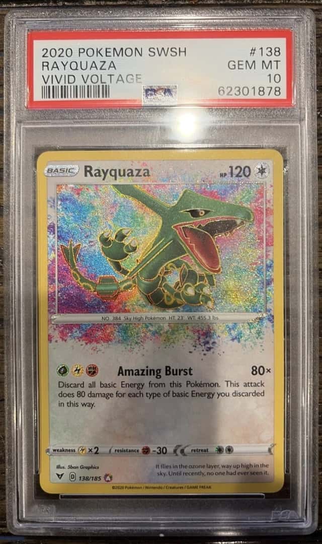 Rayquaza 138 PSA 10 Vivid Voltage 2020 SWSH Amazing Rare Gem Mint Pokemon