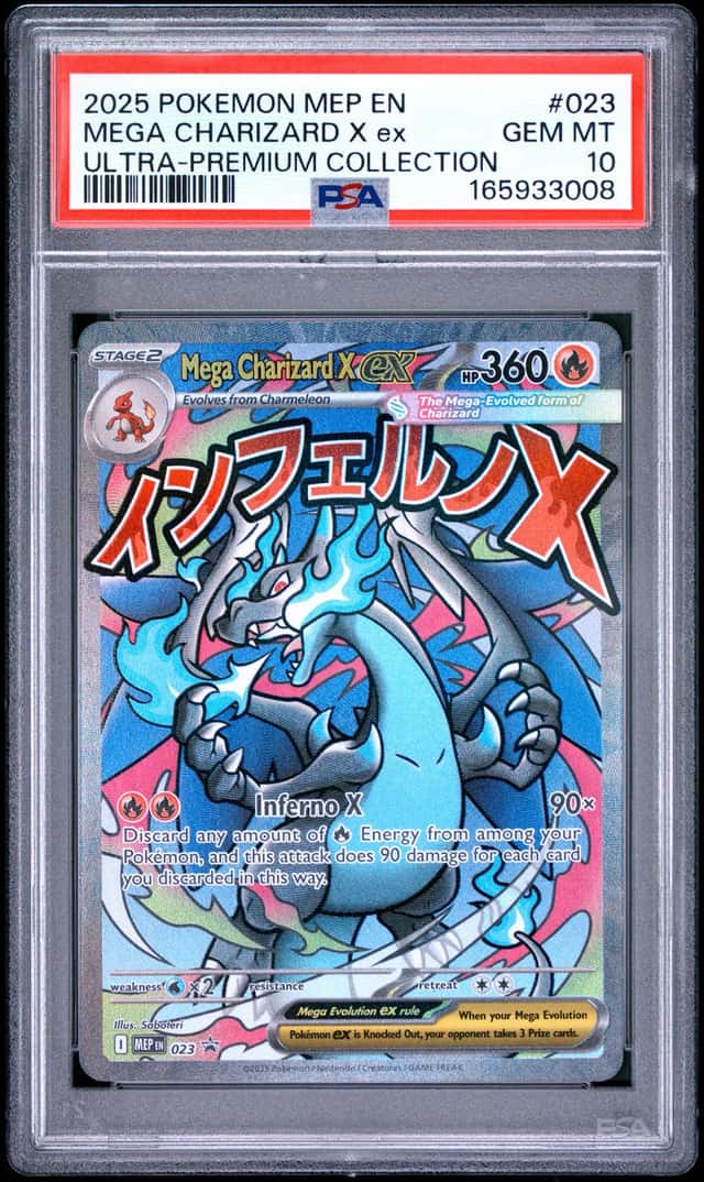 2025 POKEMON MEP EN-ME ULTRA-PREMIUM COLLECTION #023 MEGA CHARIZARD X EX PSA 10