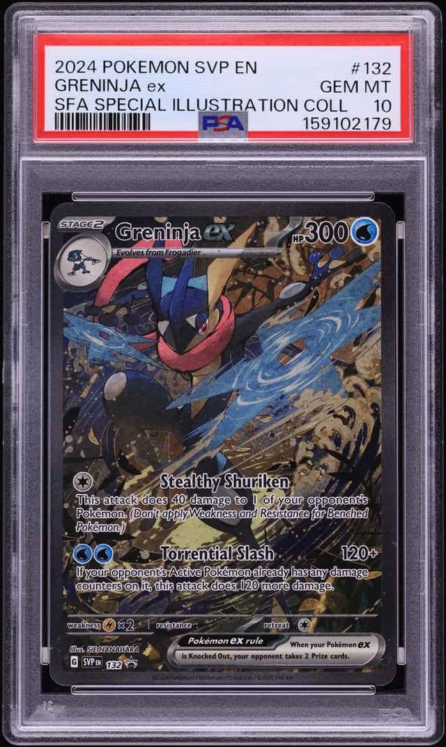 2024 Pokemon SV Promo Shrouded Fable Special Illustration Full Art Greninja ex #132 PSA 10 GEM