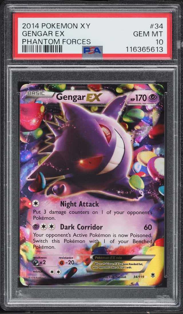 2014 Pokemon XY Phantom Forces Holo Gengar EX #34 PSA 10 GEM MINT
