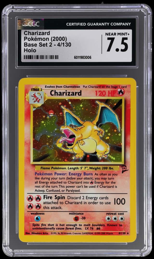 2000 Pokemon Base Set 2 Holo Charizard #4