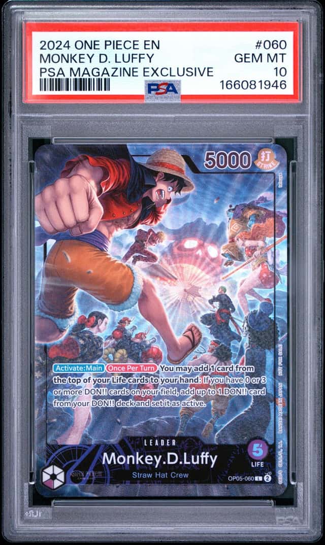 2024 One Piece Promo Psa Magazine Exclusive Monkey D. Luffy #OP05060