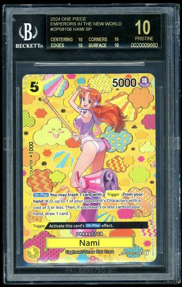One Piece Nami SP 2024 Emperors in the New World BGS 10 Black Label