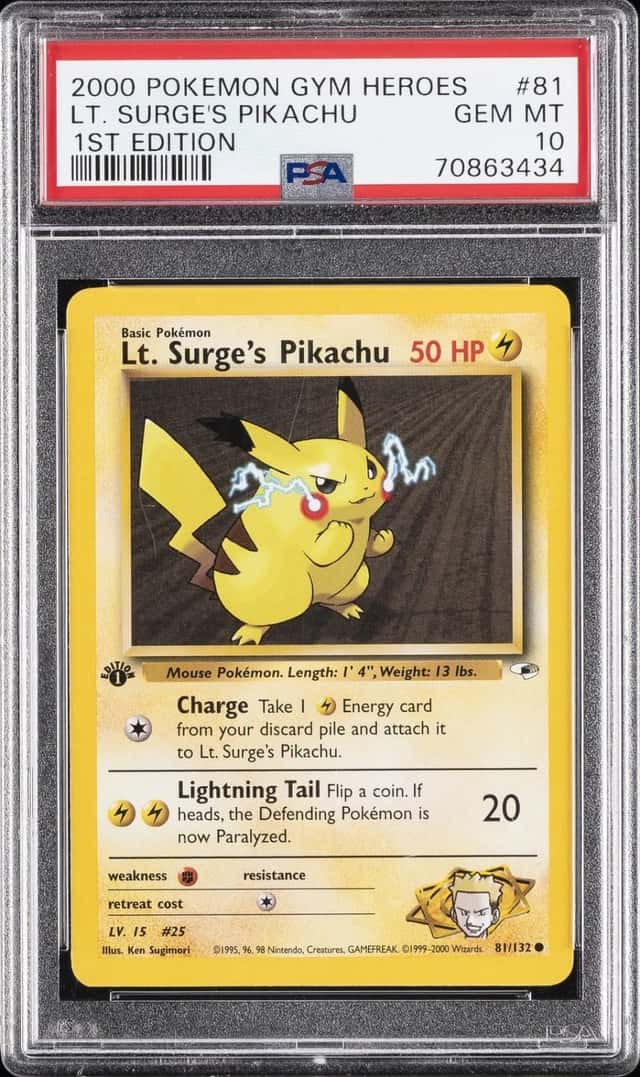 Lt. Surge's Pikachu