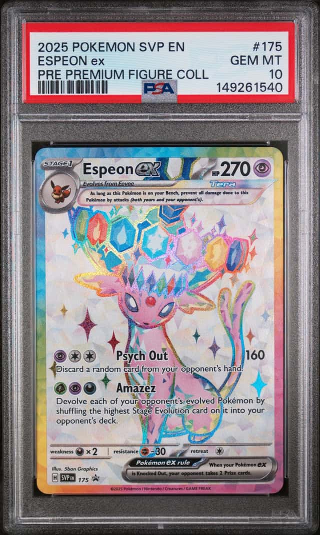 PSA 10 2025 POKEMON SVP EN-SV BLACK STAR PROMO #175 ESPEON EX