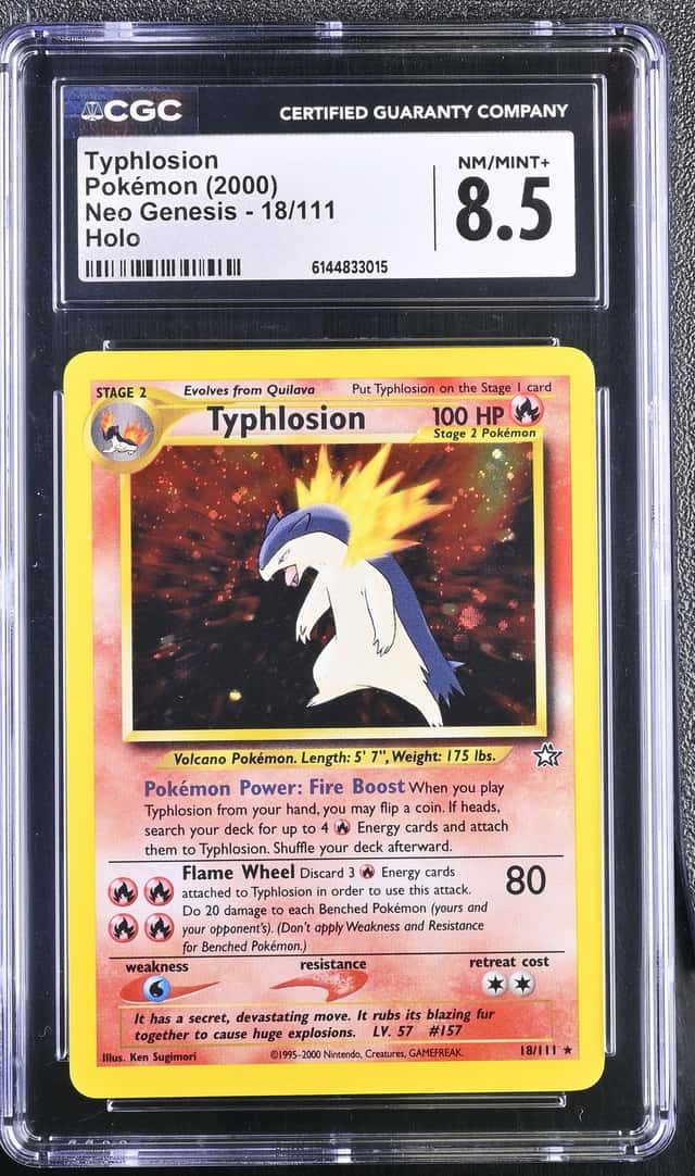 Pokemon Typhlosion Neo Genesis 18/111 Holo CGC 8.5